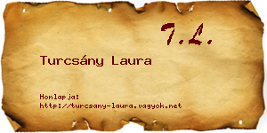 Turcsány Laura névjegykártya